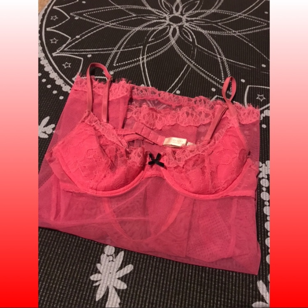 Victoria’s Secret Sheer Pink Lingerie